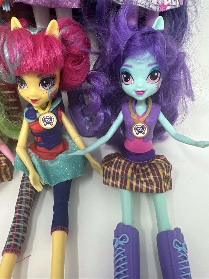 Lote de 7 muñecas My Little Pony MLP Equestria Girls; Twilight Sparkle, Rainbow Dash Foto 4 de 4