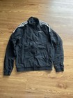 Adidas 3 Stripes Jacket  Small Black Full Zip Up Casual Track Sweater Sweatshirt