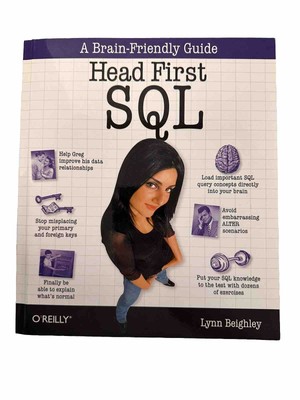 Head First Book SQL A Brain-Friendly Game Lynn Beighley OReilly Paperback Used
