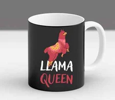 Llama Queen Alpaca Llama For Mom Daughter Birthday Gift New Trendy Mug
