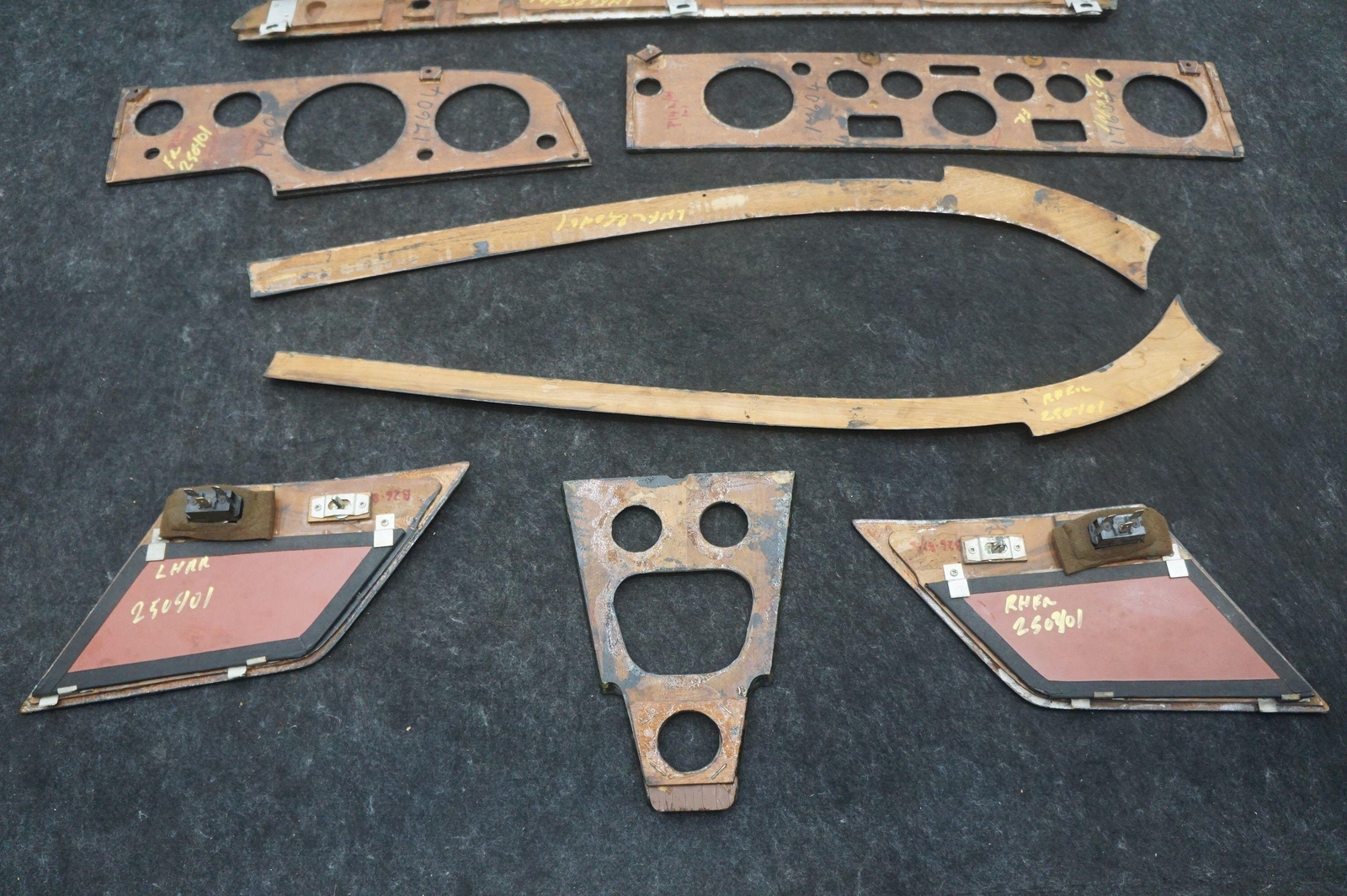 Set Interior Wood Trim Panel Cover OEM Rolls Royce Silver Shadow 1973 *Note*