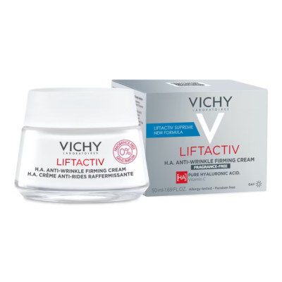 VICHY LIFTACTIV Supreme H.A. Anti-Wrinkle Firming Face Cream Fragrance Free NEW