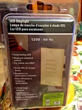 COOPER WIRING DEVICES LED STEPLIGHT 120V 60HZ Indoor Use Only 7739A-K NEW ALMOND