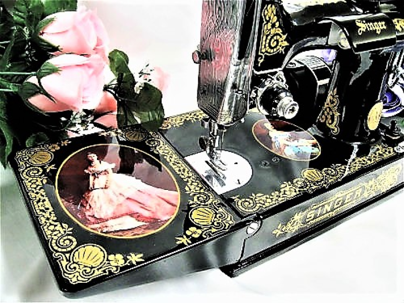 Rare Singer Featherweight 221 Sewing Machine, LADY ALEXANDRA, Princess