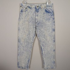 Vintage Wrangler Rugged Wear Outdoor light blue Tie dyed Men's Jeans W42 L30