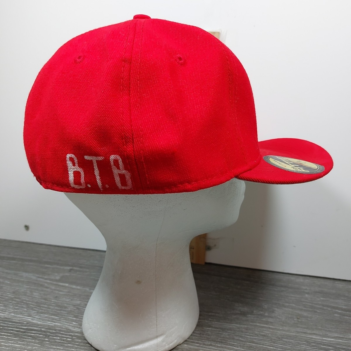 Custom Made Red Hat Magic Headwear FITTIE Smart Books Cap B 7.5 Inch Fitted BTB View 5