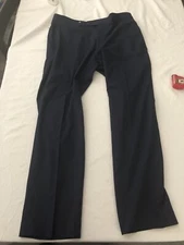 Lauren Ralph Lauren Pants Mens 33x30 Blue/Black Plaid Flat Front Dress Pants