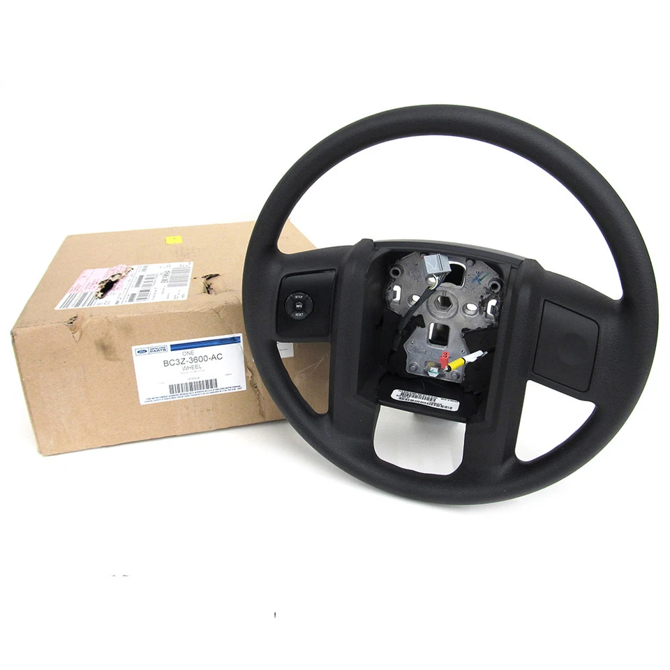 2011-2016 Ford F250-F550 Super Duty Black Vinyl Steering Wheel OEM BC3Z-3600-AC — 第 2/4 张图片