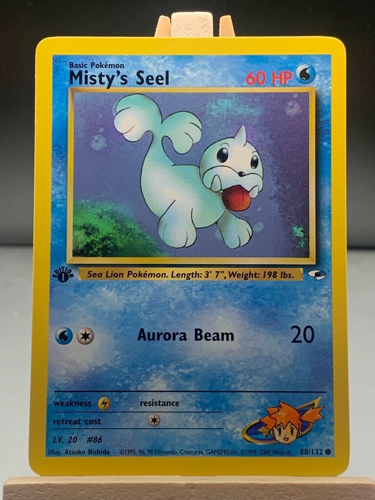 Pokémon TCG Misty's Seel Gym Heroes 88/132 Regular 1st Edition Common