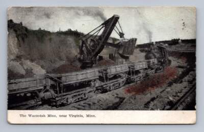Wacootah Iron Mine ~ Virginia Minnesota Antique Steam Mining Equipment 1909