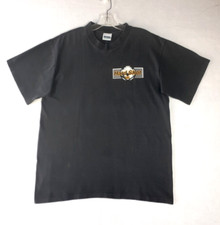 HARD SHOT CAFE By Cyrk Sport Vintage Graphic T-Shirt Unisex L Made in USA Black