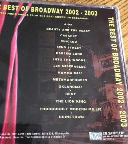 Best Of Broadway ~ Various Artists ~ Sealed CD ~ Mint! - Picture 5 of 5