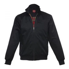 MENS ORIGINAL MERC LONDON RETRO CLASSIC HARRINGTON JACKET MOD  - NAVY BLUE