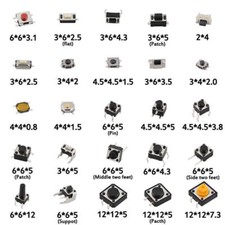 Micro Switch Push Tact Button ON/OFF Touch Button Switch Assortment Kits