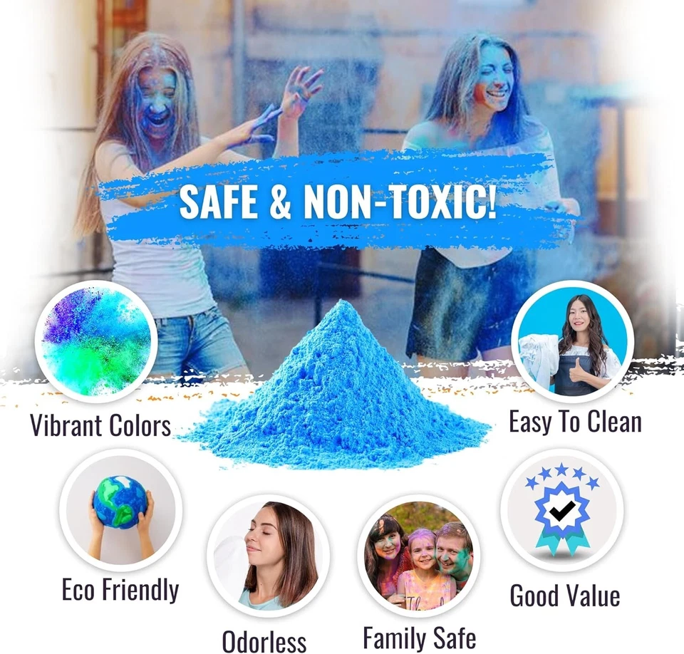 Polvo azul revelador de género de 10 libras - perfecto para emocionantes anuncios de bebés Foto 4 de 4