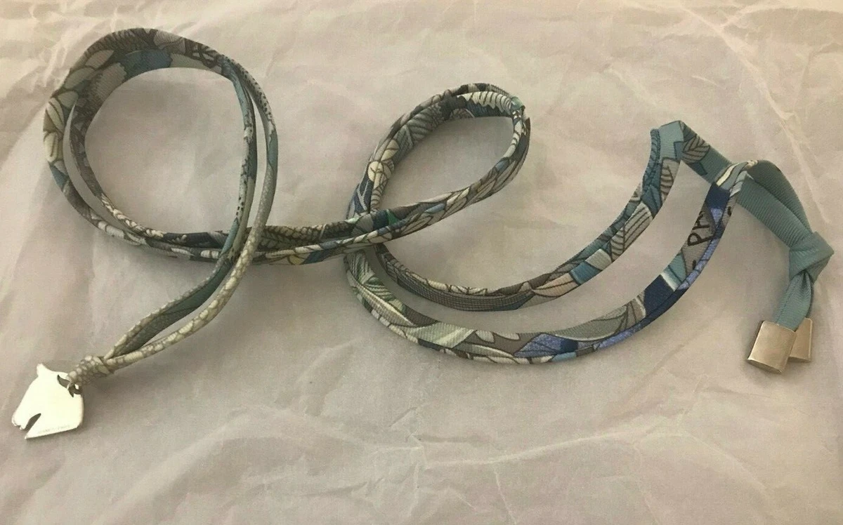 Hermes silk necklace store