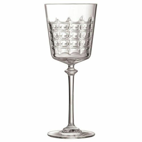 Lot De 7 Verres Anciens Vintage – Motif Grappe De Raisin, Hauteur 12,9 Cm