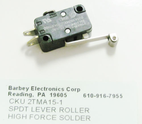 Cherry E69 Snap Action Switch SPDT - 1/3HP, 10A 125/250VAC