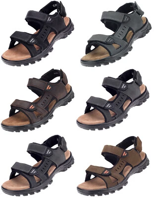 Herren Sandale Outdoor Trekking-Sandalen Leder Sandalen Freizeit Schuhe 42 43