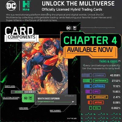 DC Universe Trading Cards - Chapter 4 - Physical Only - YOU PICK CARD