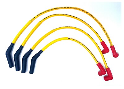 Colt Mirage 1.5L 91-02 High Performance 10 mm Yellow Spark Plug Wire Set 28162Y