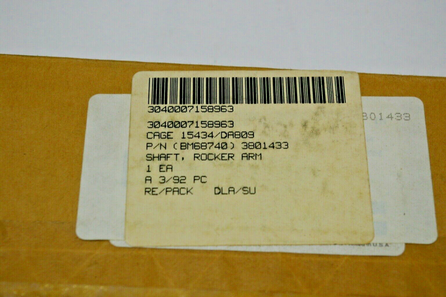 Rocker Arm Shaft 3801433 Cummins Diesel Genuine Part Original for  