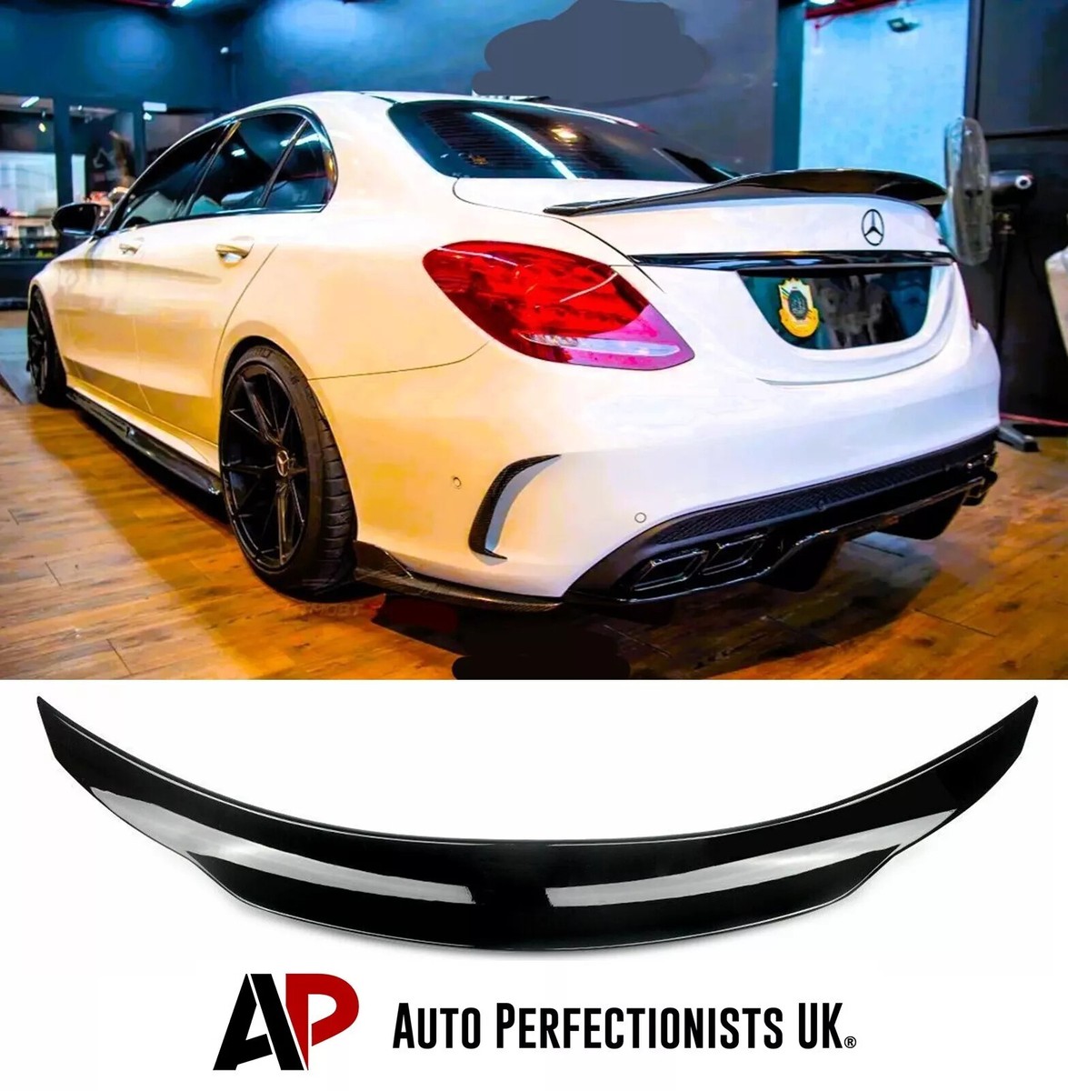 Front Spoiler Lippe Für 2015-2018 Mercedes-Benz C-Klasse W205