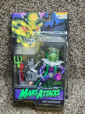 Mars Attacks Paeec Overlord Talking Action Figure with Brain Blaster 