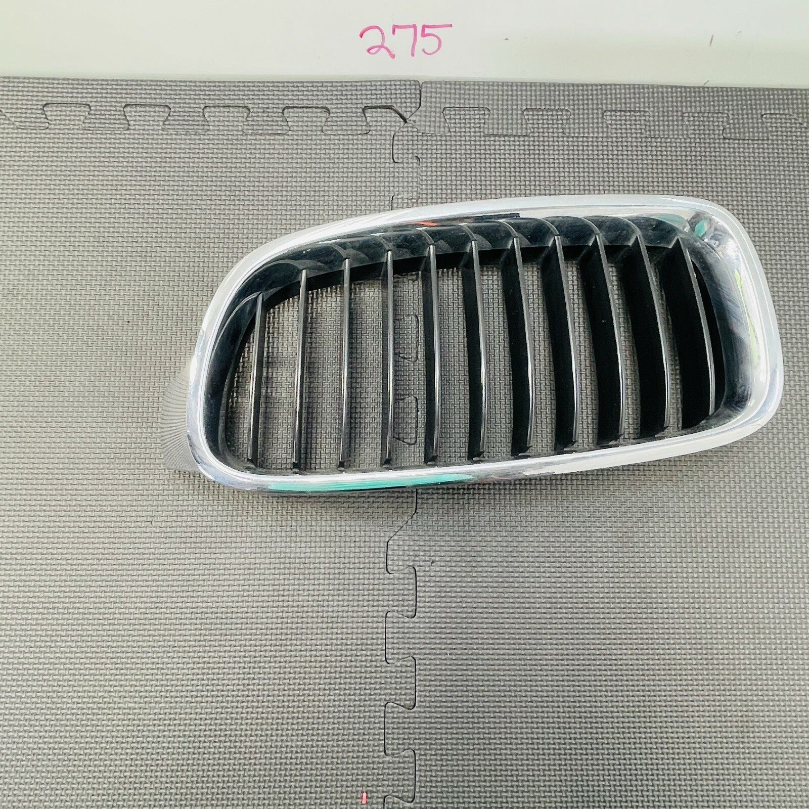 12-16 BMW F30 328i Driver Left Front Upper Grill Insert Chrome OEM  