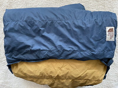 The North Face Sleeping Bag Polyester Blue/Brown Unisex Made in USA - Main Image