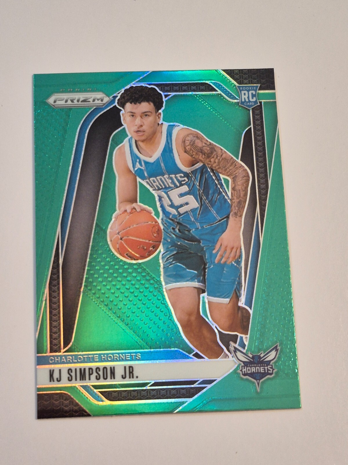 2024-25 Panini Prizm - KJ Simpson Jr. #247 Green Prizm (RC)