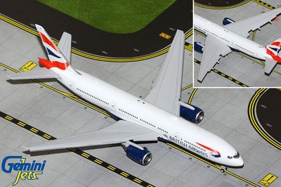 GJBAW2117F GeminiJets 777-200ER 1/400 Model G-YMMS British Airways Flaps Down