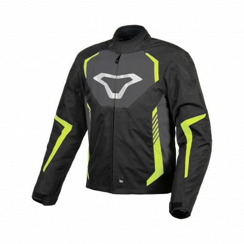 GIACCA MOTO UOMO INVERNALE MACNA TAZAR NERO-GIALLA TAGLIA L | eBay