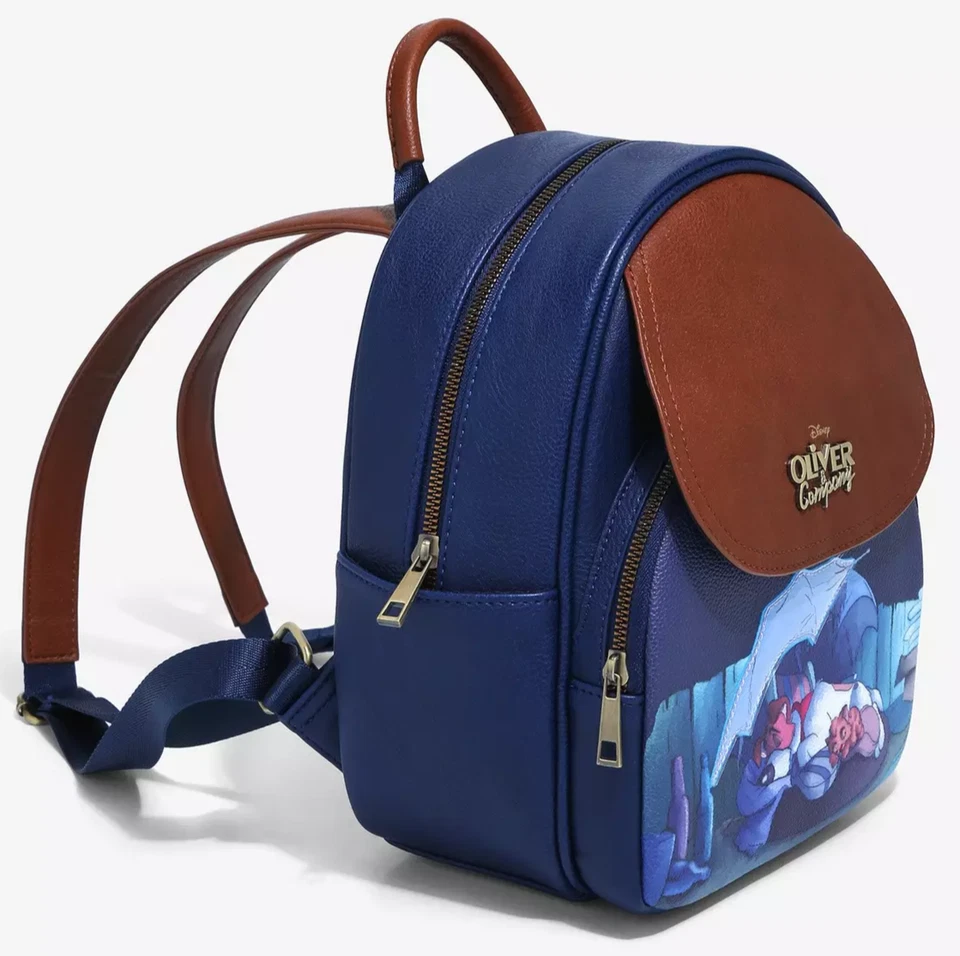 Disney Loungefly Mini Backpack Oliver and Company Dodger Dogs Cats BoxLunch NEW - Image 2 of 4