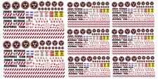 1:64 scale model car zombie response team markings waterslide decals