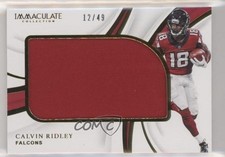 2019 Panini Immaculate Standard Jerseys 12/49 Calvin Ridley #ISJ-56 0nr3