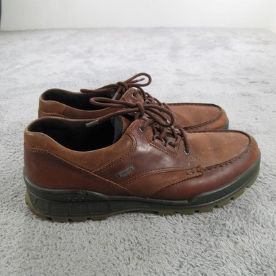 ECCO Track Shoes Mens Size 11.5 Brown Leather Gore-Tex Walking Sneakers EU 45
