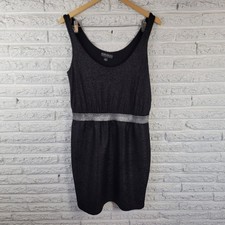 Forever 21 Dress 1X Mini Sleeveless Party Little Black Dress Metallic Sparkle