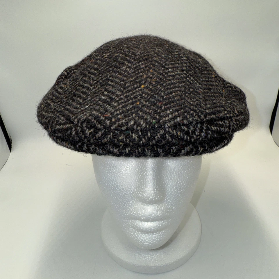 Hatman of Ireland Donegal Tweed Flat Cap Sz Large - Image 2 of 4