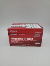 Fast-Acting Migraine Relief Caplets - 250 mg Acetaminophen  Aspirin, 200 Count