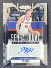 Pj Hall 2024-25 Panini Prizm Sensational Signatures Auto RC #SS-PJH -DL3