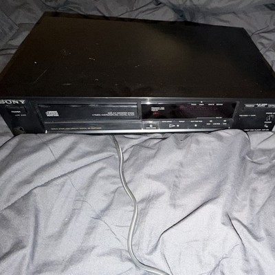 Sony CDP-270 CD Player Black w/ Digital Out, Stereo L/R RCA Outputs