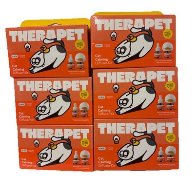 Lot of 6 TheraPetMD Cat Calming Diffuser Kit White 60-Day 1 Diffuser + 2x48mL