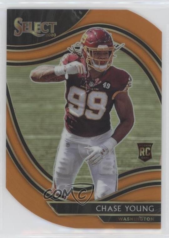 2020 Panini Select Field Level Orange Prizm Die-Cut Chase Young #364 0ww9