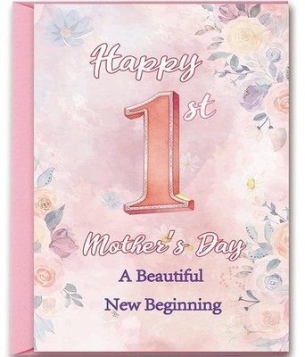 First Mothers Day Card Gifts for New Mom, Happy 1st Mother's Day Card | First Ti