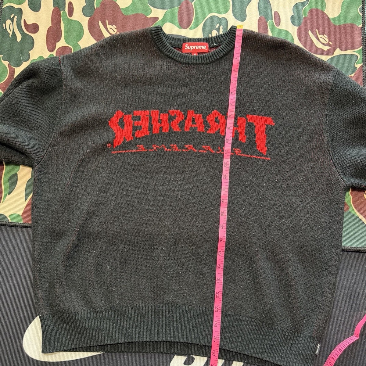Supreme x Thrasher Sweater. FW21. Gently Loved & Stored. Great