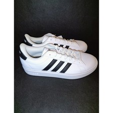 Adidas Grand Court 2.0 Tennis Shoes White Black Cloudfoam Comfort Women 5