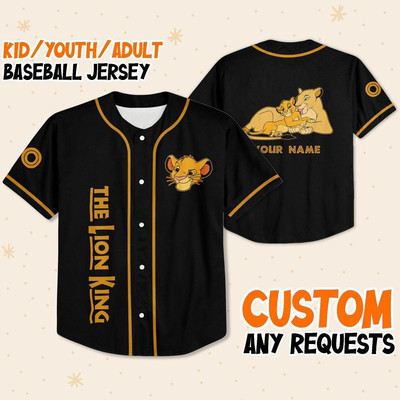 Personalize Disney The Lion King Sarabi And Simba Black Custom Kids Youth Adult