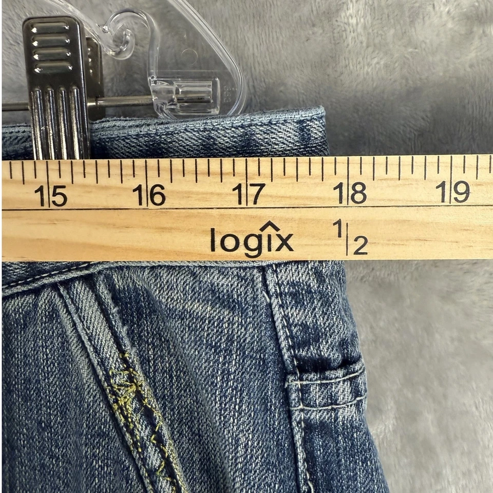 Pantalones de mezclilla Artful Dodger para hombre bordados Phoenix Dragon azul talla 36 Foto 3 de 4