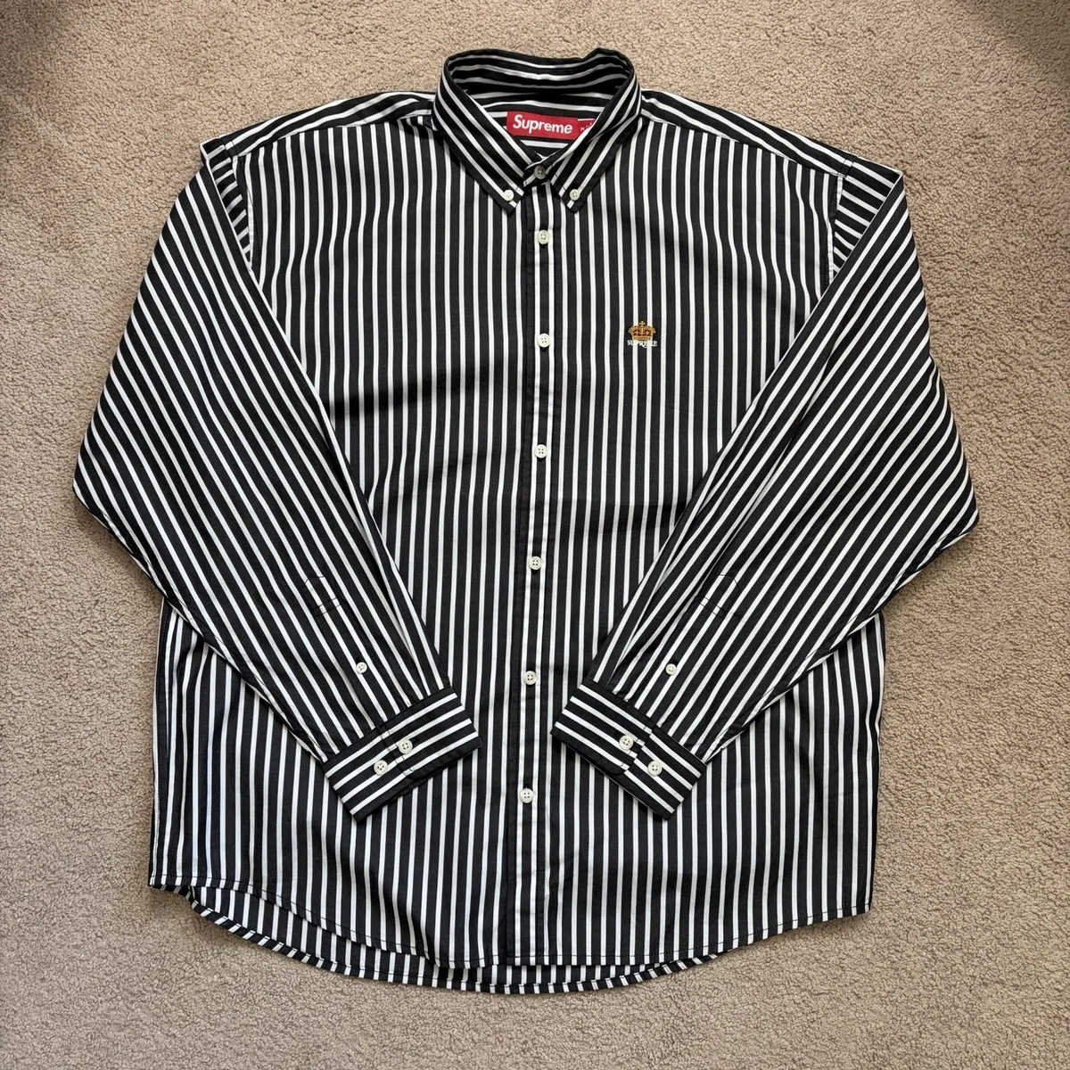 Supreme Black Casual Button-Down Shirts for Men for sale | eBay